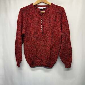 Vintage Exclusive Imports Red Knit Sweater
